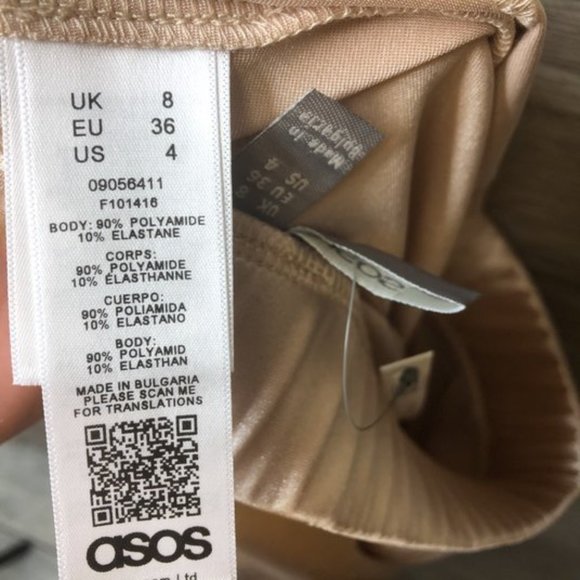 Asos Petite Womens Size 4 Silky Tan Cargo Joggers - Picture 7 of 8